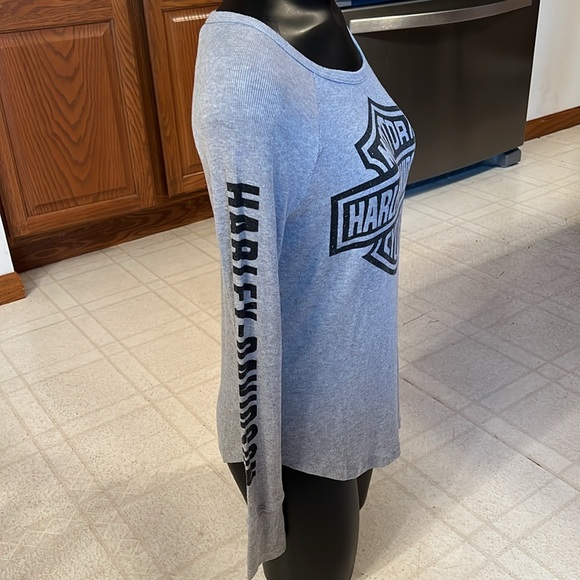 Harley Davidson women’s ribbed long sleeve. Size medium. - Picture 3 of 6